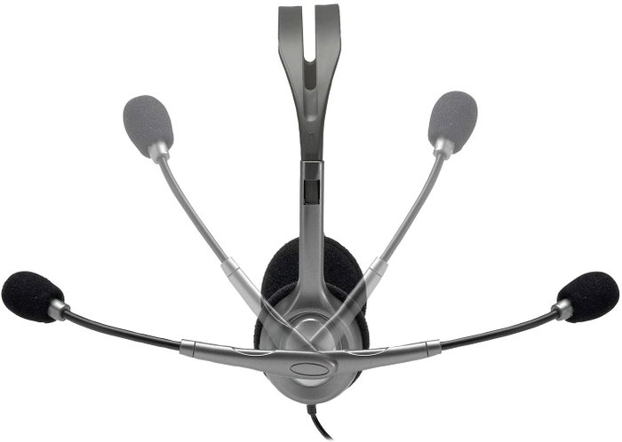 Logitech H110 Stereo Headset Gris/Gris Oscuro con Micrófono Giratorio Logitech H110 Stereo Headset Gris/Gris Oscuro con Micrófono Giratorio